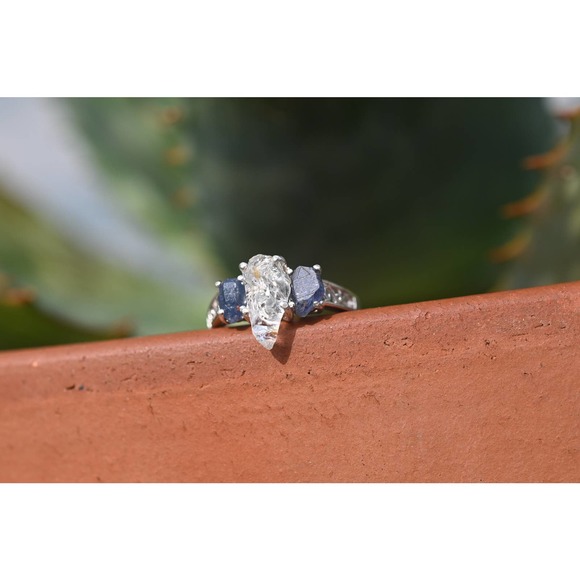 Diamond ring, Raw diamond ring, Raw diamond engagement ring, Engagement … - Picture 3 of 4